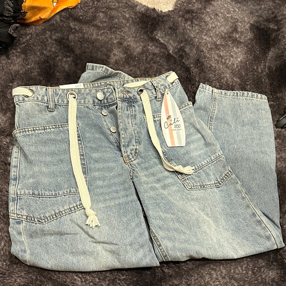 Vintage Light Blue Wide Leg Jeans
